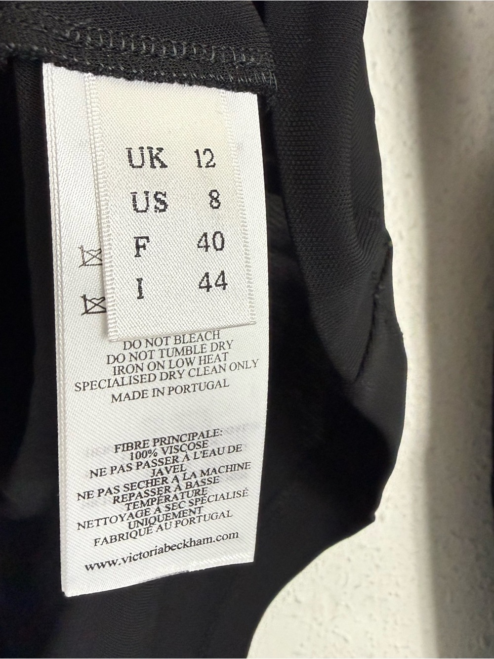 Victoria Beckham Black Cut Out Detail Long Sleeve Top NWT 8 US - Picture 10 of 11